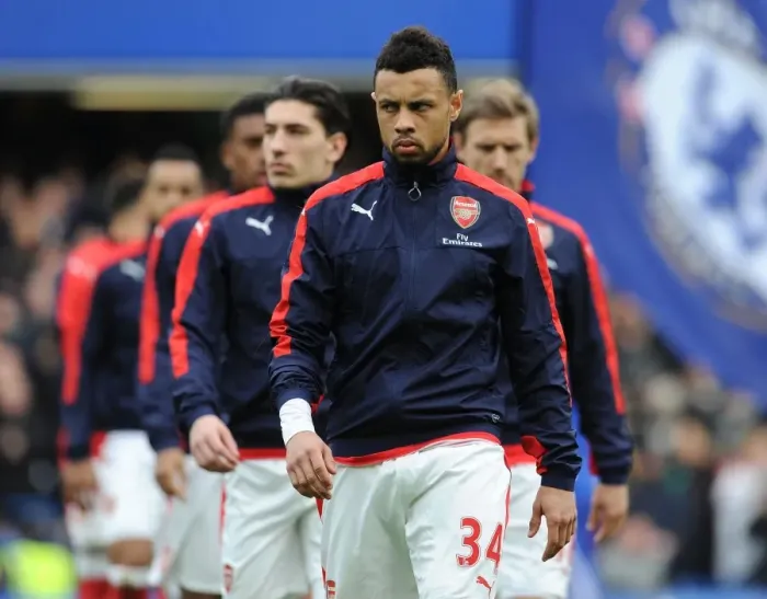 Framed Print : Francis Coquelin: Focused Before Chelsea vs. Arsenal, Premier League 2016-17 Framed Print : Francis Coquelin: Focused Before Chelsea vs. Arsenal, Premier League 2016-17