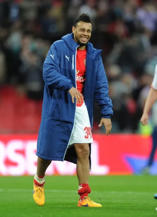 Framed Print : Francis Coquelin's Triumphant Smile: Arsenal's FA Cup Semi-Final Victory over Reading Framed Print : Francis Coquelin's Triumphant Smile: Arsenal's FA Cup Semi-Final Victory over Reading