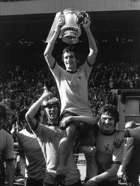 Frank McLintock, the Arsenal Captain, Holds Aloft the FA Cup on the Shoulders