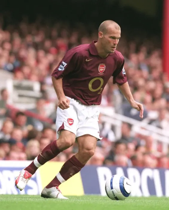 Framed Print : Freddie Ljungberg Celebrates Arsenal's 2-0 Victory Over Newcastle United, FA Premier League, 2005