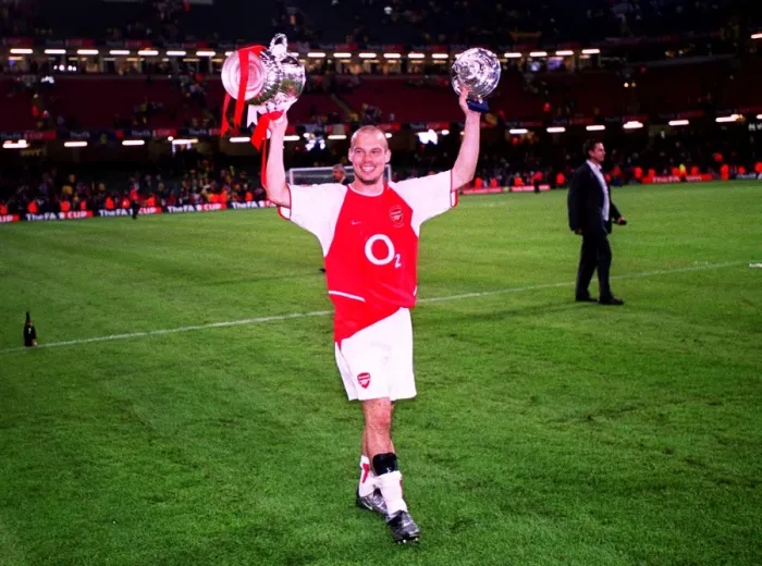 Framed Print : Freddie Ljungberg Celebrates FA Cup Victory with Arsenal: Arsenal 1-0 Southampton, The FA Cup Final, Cardiff, Wales, 2003 Framed Print : Freddie Ljungberg Celebrates FA Cup Victory with Arsenal: Arsenal 1-0 Southampton, The FA Cup Final, Cardiff, Wales, 2003