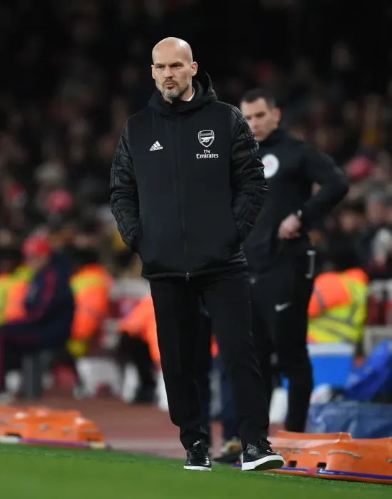 Framed Print : Freddie Ljungberg Leads Arsenal at Emirates Stadium: Arsenal vs Brighton (2019-20) Framed Print : Freddie Ljungberg Leads Arsenal at Emirates Stadium: Arsenal vs Brighton (2019-20)