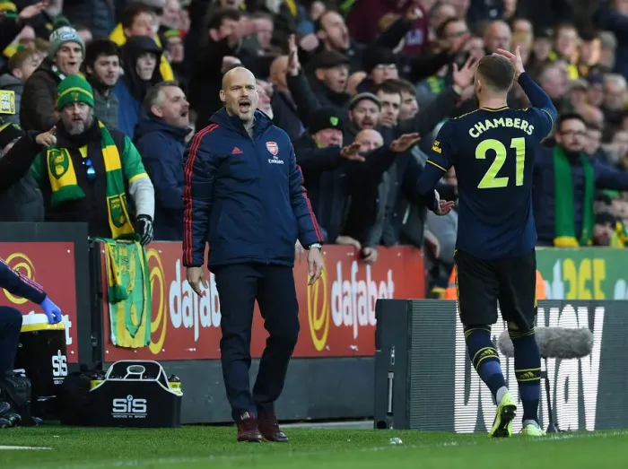 Framed Print : Freddie Ljungberg Leads Arsenal in Premier League Battle at Norwich City, December 2019 Framed Print : Freddie Ljungberg Leads Arsenal in Premier League Battle at Norwich City, December 2019