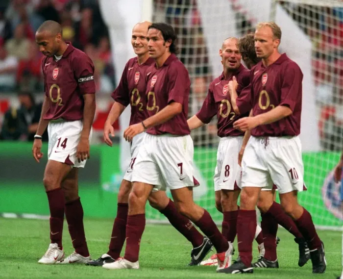 Framed Print : Freddie Ljungberg's Double: Arsenal Celebrates 2-1 Victory Over Porto at Amsterdam Tournament Framed Print : Freddie Ljungberg's Double: Arsenal Celebrates 2-1 Victory Over Porto at Amsterdam Tournament