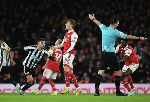 Frustrated Odegaard Leads Arsenal Against Newcastle in Premier League Clash