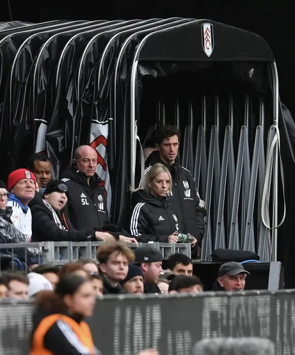 Framed Print : Fulham vs Arsenal: Tim Maynard Tends to Injured Player in Premier League Clash (2022-23)