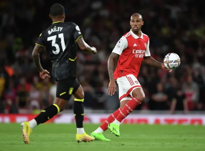 Framed Print : Gabriel in Action: Arsenal vs Aston Villa, 2022-23 Premier League, Emirates Stadium Framed Print : Gabriel in Action: Arsenal vs Aston Villa, 2022-23 Premier League, Emirates Stadium