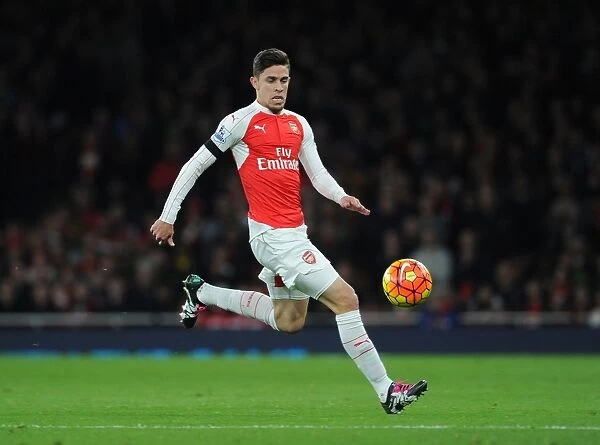 Gabriel in Action: Arsenal vs Bournemouth, Premier League 2015-16, Emirates Stadium