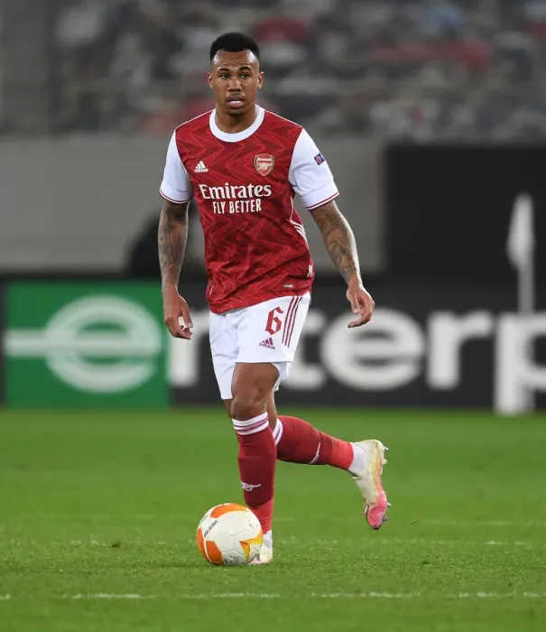Framed Print : Gabriel in Action: Arsenal vs SL Benfica, Europa League 2021, Piraeus Framed Print : Gabriel in Action: Arsenal vs SL Benfica, Europa League 2021, Piraeus