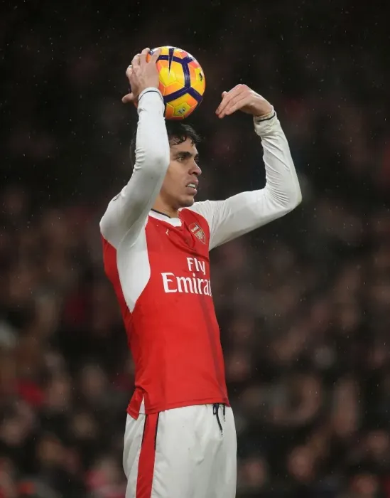 Framed Print : Gabriel in Action: Arsenal vs. Watford, Premier League 2016-17 Framed Print : Gabriel in Action: Arsenal vs. Watford, Premier League 2016-17