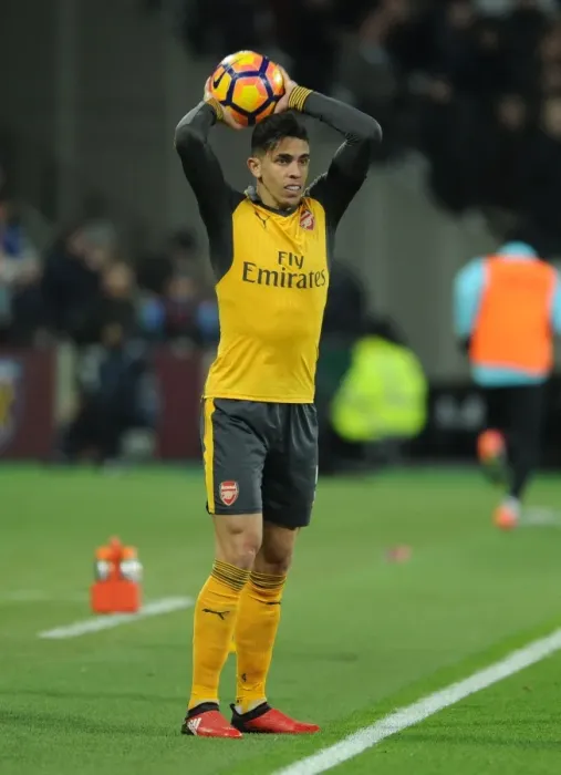 Framed Print : Gabriel of Arsenal in Action against West Ham United - Premier League 2016-17 Framed Print : Gabriel of Arsenal in Action against West Ham United - Premier League 2016-17