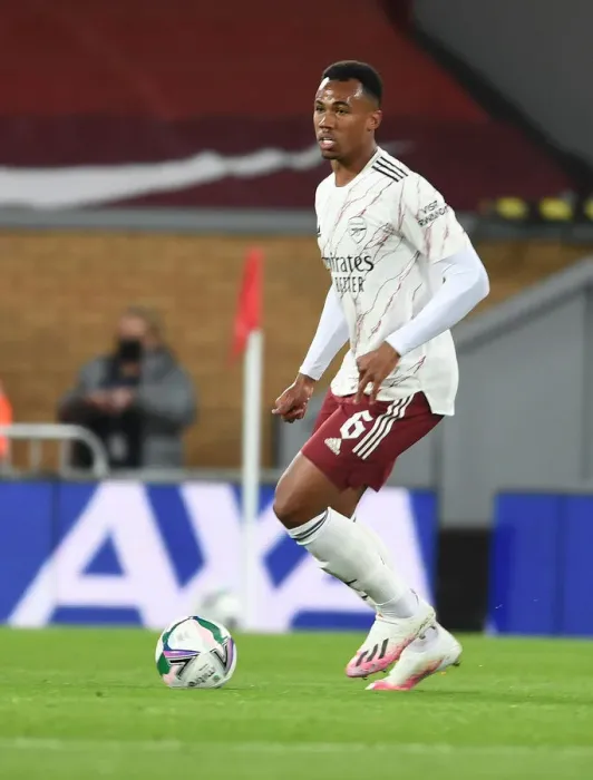 Framed Print : Gabriel of Arsenal at Empty Anfield: Carabao Cup Clash Against Liverpool, 2020 Framed Print : Gabriel of Arsenal at Empty Anfield: Carabao Cup Clash Against Liverpool, 2020