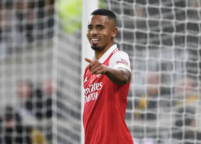 Framed Print : Gabriel Jesus in Action: Arsenal Takes on Wolverhampton Wanderers in the Premier League 2022-23 Framed Print : Gabriel Jesus in Action: Arsenal Takes on Wolverhampton Wanderers in the Premier League 2022-23