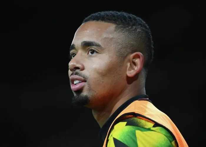 Framed Print : Gabriel Jesus in Action: Arsenal vs Brighton & Hove Albion, Carabao Cup 2022-23