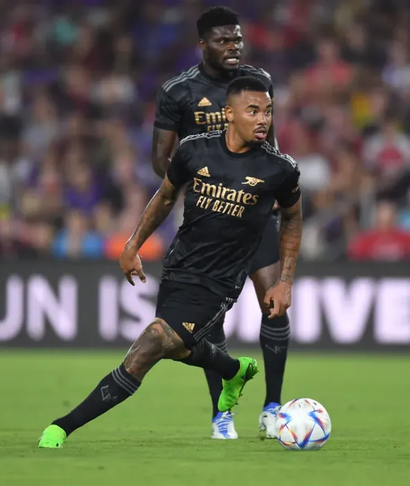 Framed Print : Gabriel Jesus in Action: Arsenal's Pre-Season Clash with Orlando City SC (2022-23)