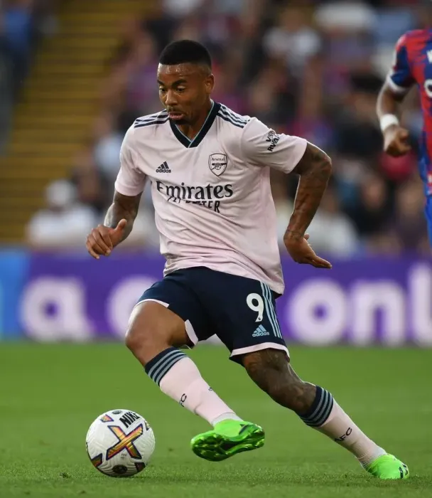 Framed Print : Gabriel Jesus in Action: Crystal Palace vs. Arsenal, Premier League 2022-23