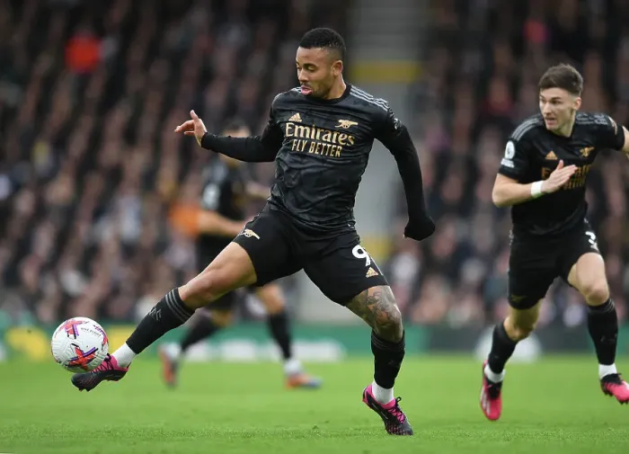 Framed Print : Gabriel Jesus in Action: Fulham vs Arsenal, Premier League 2022-23 Framed Print : Gabriel Jesus in Action: Fulham vs Arsenal, Premier League 2022-23