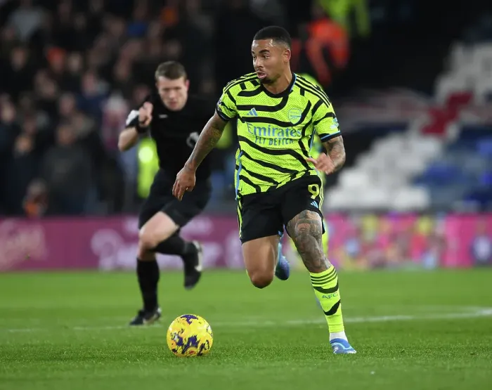 Framed Print : Gabriel Jesus in Action: Luton Town vs. Arsenal FC, Premier League 2023-24 Framed Print : Gabriel Jesus in Action: Luton Town vs. Arsenal FC, Premier League 2023-24