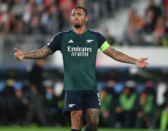 Framed Print : Gabriel Jesus in Action: Thrilling Arsenal's UEFA Champions League Clash against RC Lens, 2023-24 Framed Print : Gabriel Jesus in Action: Thrilling Arsenal's UEFA Champions League Clash against RC Lens, 2023-24