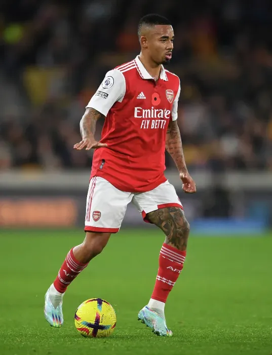Framed Print : Gabriel Jesus in Action: Wolverhampton Wanderers vs Arsenal FC, Premier League 2022-23