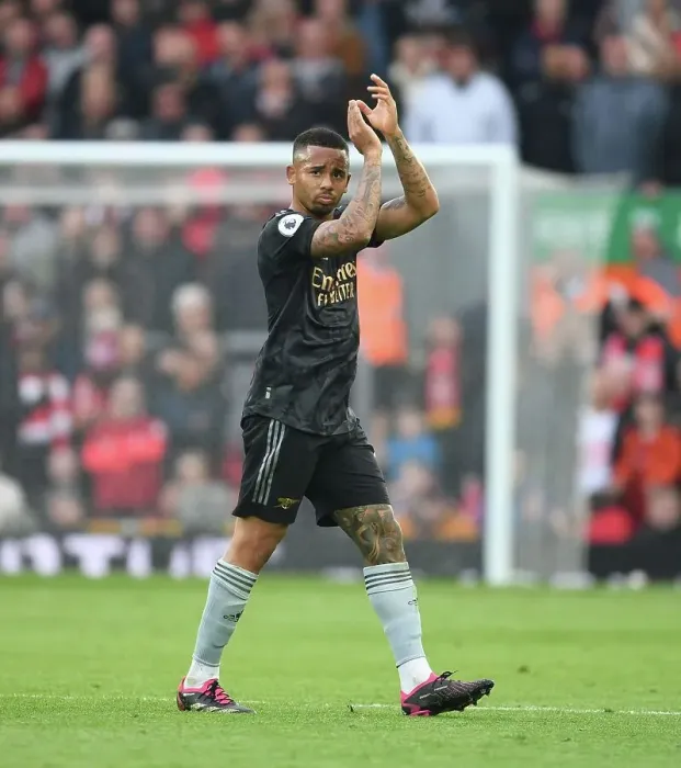 Framed Print : Gabriel Jesus Bids Farewell: Liverpool vs. Arsenal, Premier League 2022-23 Framed Print : Gabriel Jesus Bids Farewell: Liverpool vs. Arsenal, Premier League 2022-23