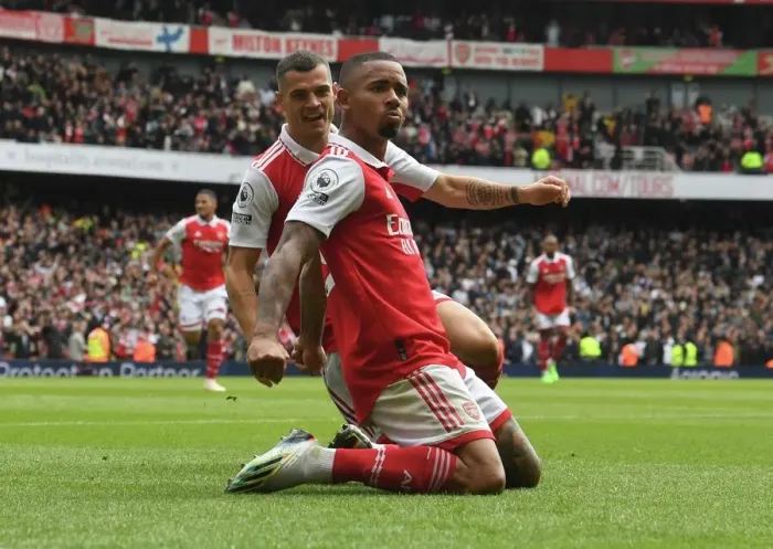 Framed Print : Gabriel Jesus Brace: Arsenal Triumphs Over Tottenham in Thrilling Premier League Showdown (2022-23) Framed Print : Gabriel Jesus Brace: Arsenal Triumphs Over Tottenham in Thrilling Premier League Showdown (2022-23)