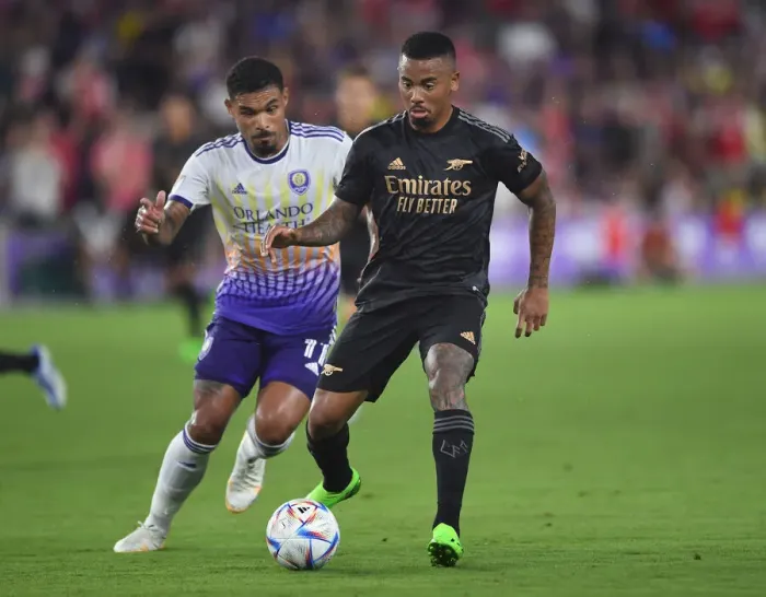 Framed Print : Gabriel Jesus Faces Off Against Orlando City SC in Arsenal's Pre-Season Battle Framed Print : Gabriel Jesus Faces Off Against Orlando City SC in Arsenal's Pre-Season Battle