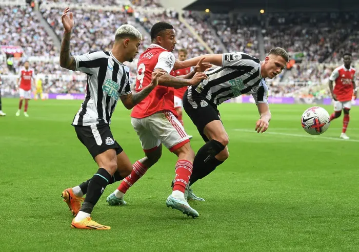 Framed Print : Gabriel Jesus Game-Winning Performance: Arsenal Clinch Premier League Victory over Newcastle United Framed Print : Gabriel Jesus Game-Winning Performance: Arsenal Clinch Premier League Victory over Newcastle United
