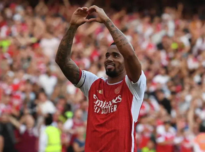 Framed Print : Gabriel Jesus Hat-Trick: Arsenal's Triumph Over Manchester United in the 2023-24 Premier League Framed Print : Gabriel Jesus Hat-Trick: Arsenal's Triumph Over Manchester United in the 2023-24 Premier League