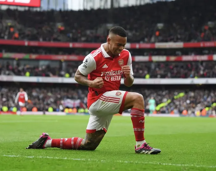 Framed Print : Gabriel Jesus Hat-trick: Thrilling 3-1 Arsenal Victory over Leeds United (2022-23) Framed Print : Gabriel Jesus Hat-trick: Thrilling 3-1 Arsenal Victory over Leeds United (2022-23)