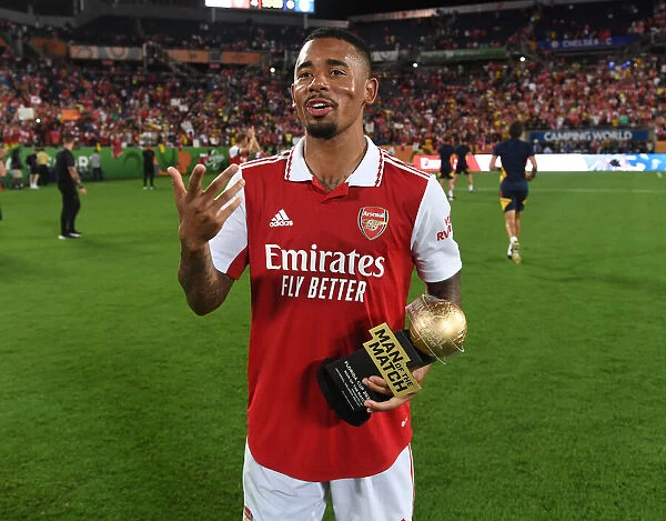 Gabriel Jesus Named Man of the Match as Arsenal Tops Chelsea in Florida Cup