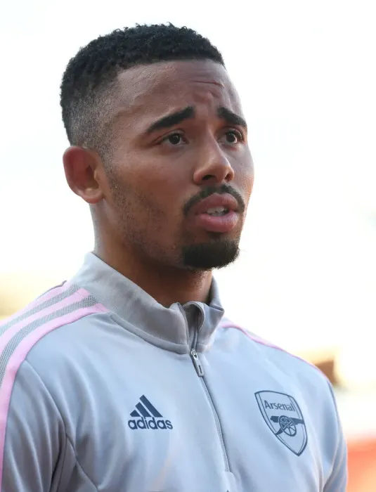 Framed Print : Gabriel Jesus Post-Match Reflections: Arsenal's Victory over 1. FC Nurnberg in 2022 Pre-Season Friendly