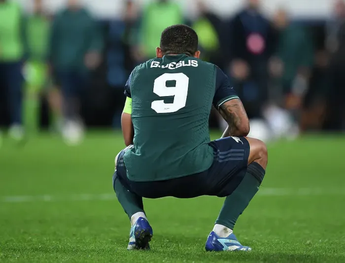 Framed Print : Gabriel Jesus Reacts After Arsenal's UEFA Champions League Victory Over RC Lens (2023-24) Framed Print : Gabriel Jesus Reacts After Arsenal's UEFA Champions League Victory Over RC Lens (2023-24)