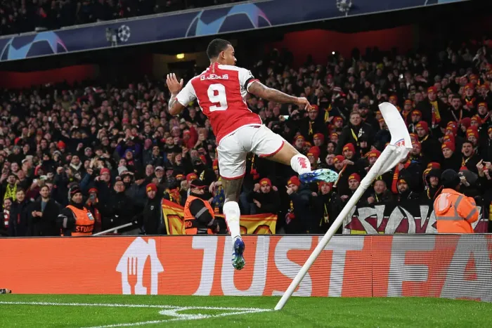 Framed Print : Gabriel Jesus Scores the Decisive Goal: Arsenal Clinches Champions League Triumph over RC Lens (2023-24) Framed Print : Gabriel Jesus Scores the Decisive Goal: Arsenal Clinches Champions League Triumph over RC Lens (2023-24)
