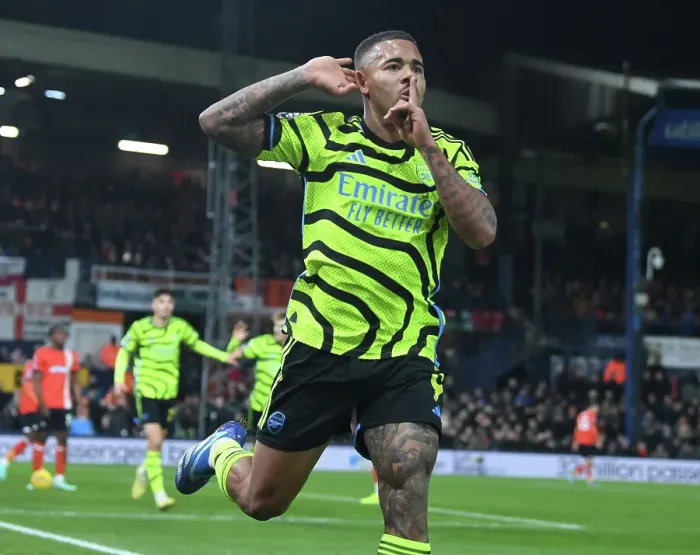 Framed Print : Gabriel Jesus Scores First Arsenal Goal: Arsenal Wins Over Luton Town (2023-24) Framed Print : Gabriel Jesus Scores First Arsenal Goal: Arsenal Wins Over Luton Town (2023-24)