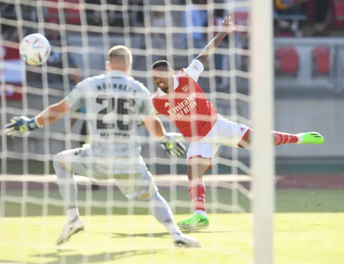 Framed Print : Gabriel Jesus Scores First Arsenal Goal: Arsenal Wins Pre-Season Friendly Against FC Nurnberg Framed Print : Gabriel Jesus Scores First Arsenal Goal: Arsenal Wins Pre-Season Friendly Against FC Nurnberg