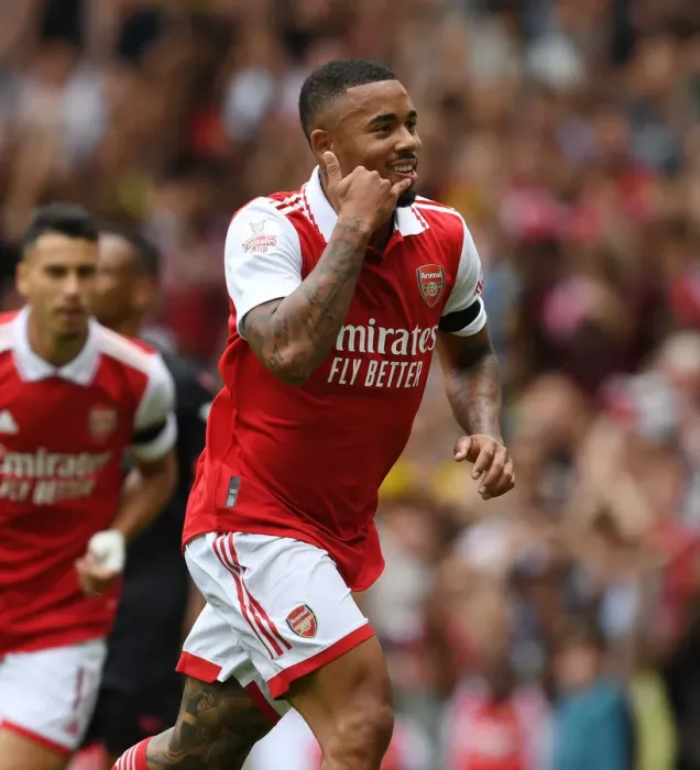 Framed Print : Gabriel Jesus Scores the Winning Goal: Arsenal Triumphs over Sevilla in 2022 Emirates Cup Framed Print : Gabriel Jesus Scores the Winning Goal: Arsenal Triumphs over Sevilla in 2022 Emirates Cup