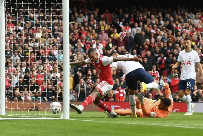 Framed Print : Gabriel Jesus Scores the Winning Goal: Arsenal's Victory over Tottenham in the 2022-23 Premier League