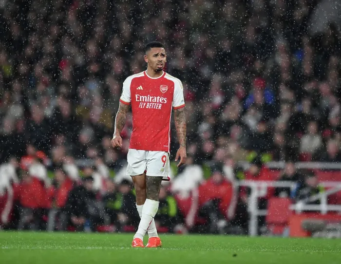 Framed Print : Gabriel Jesus Shines: Arsenal's Dominant Performance Against West Ham United (2023-24)