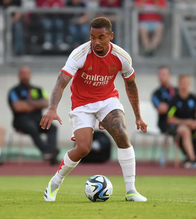 Framed Print : Gabriel Jesus Stars: Arsenal Secures Pre-Season Win over FC Nurnberg (2023)