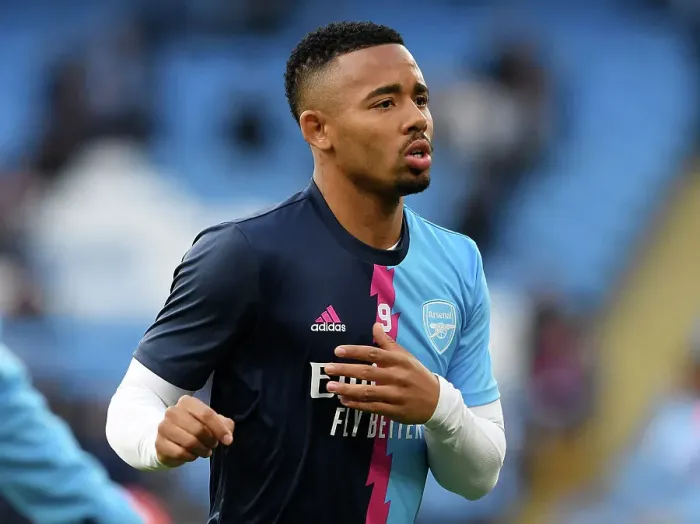 Framed Print : Gabriel Jesus Warm-Up: Manchester City vs. Arsenal, Premier League 2022-23