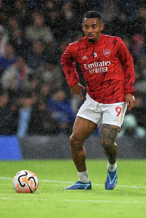 Framed Print : Gabriel Jesus Warms Up Ahead of Chelsea vs Arsenal Premier League Clash (2023-24) Framed Print : Gabriel Jesus Warms Up Ahead of Chelsea vs Arsenal Premier League Clash (2023-24)