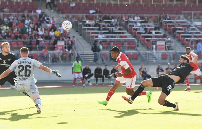 Framed Print : Gabriel Jesus's Own Goal: Arsenal's Pre-Season Woe vs. 1. FC Nurnberg (2022-23)