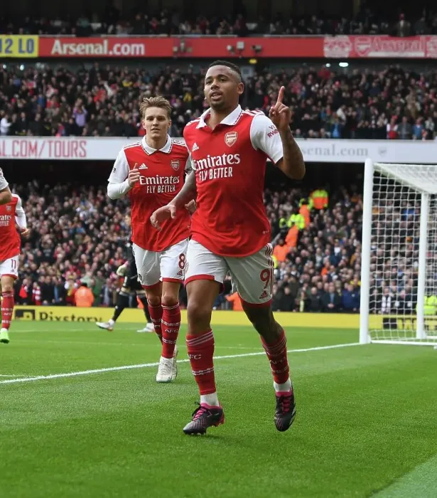 Framed Print : Gabriel Jesus's Thriller: Arsenal's Victory Over Leeds United in the Premier League (April 2023)