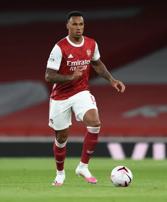 Framed Print : Gabriel Magalhaes in Action: Arsenal vs. West Ham United (2020-21) Framed Print : Gabriel Magalhaes in Action: Arsenal vs. West Ham United (2020-21)