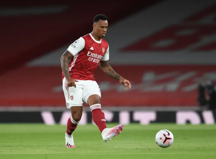 Framed Print : Gabriel Magalhaes in Action: Arsenal vs. West Ham United, Premier League 2020-21 Framed Print : Gabriel Magalhaes in Action: Arsenal vs. West Ham United, Premier League 2020-21