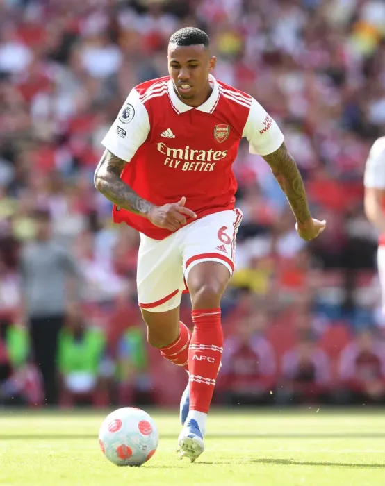 Framed Print : Gabriel Magalhaes in Action: Arsenal vs. Everton, Premier League 2021-22 Framed Print : Gabriel Magalhaes in Action: Arsenal vs. Everton, Premier League 2021-22