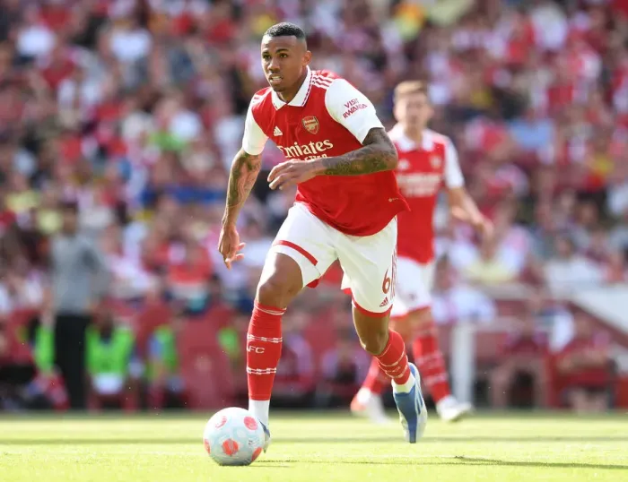 Framed Print : Gabriel Magalhaes in Action: Arsenal vs. Everton, Premier League 2021-22 Framed Print : Gabriel Magalhaes in Action: Arsenal vs. Everton, Premier League 2021-22