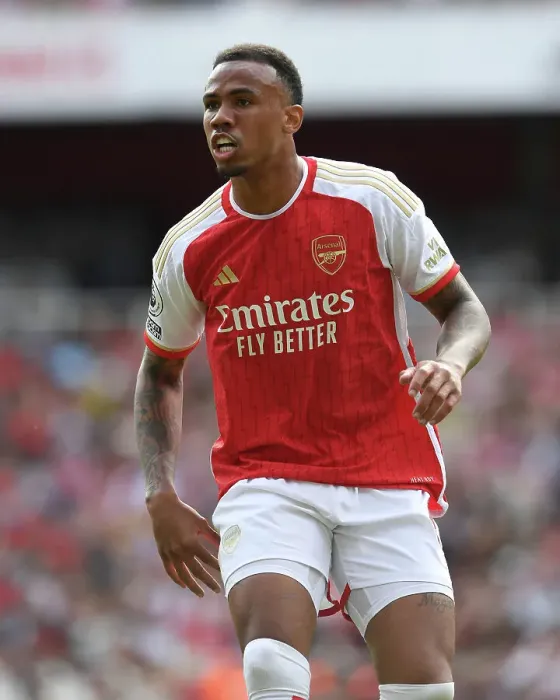 Framed Print : Gabriel Magalhaes in Action: Arsenal vs. Wolverhampton, 2022-23 Premier League