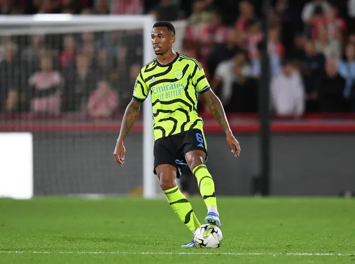 Framed Print : Gabriel Magalhaes in Action: Arsenal vs. Brentford - Carabao Cup 2023-24 Framed Print : Gabriel Magalhaes in Action: Arsenal vs. Brentford - Carabao Cup 2023-24